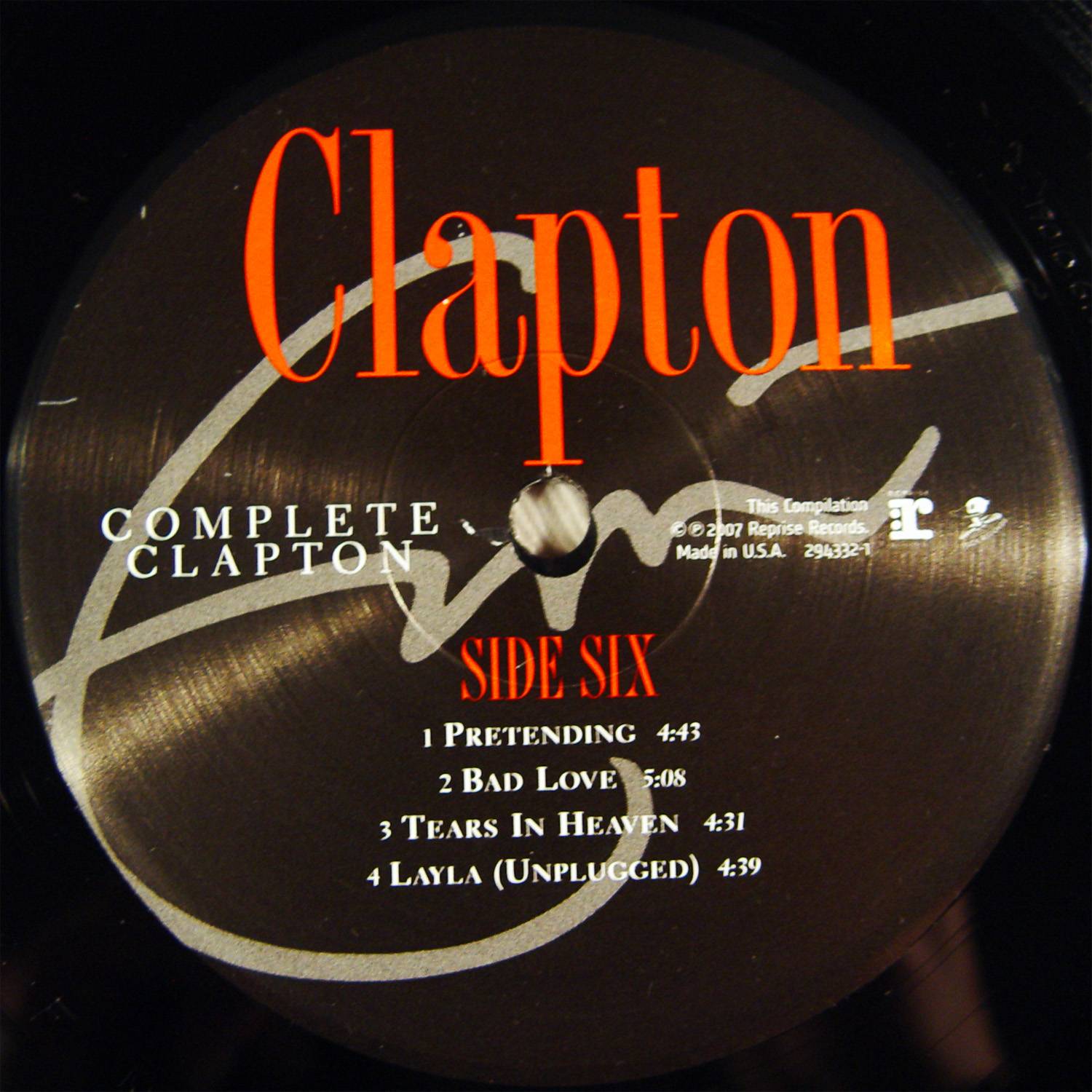 Eric Clapton The Complete Clapton 1982 2006 [lp label b us]